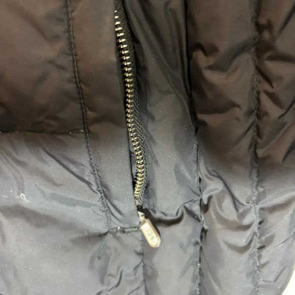 LAND’S END Sz XL Goose Down Many Pockets Funnel Neck Zipper Puffer  Coat Jacket - Picture 12 of 12